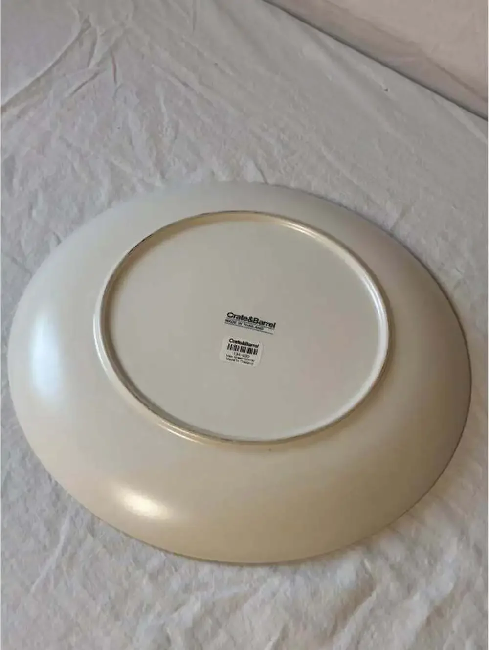 Crate & Barrel Max Green Dinner Plates - Set of 3
